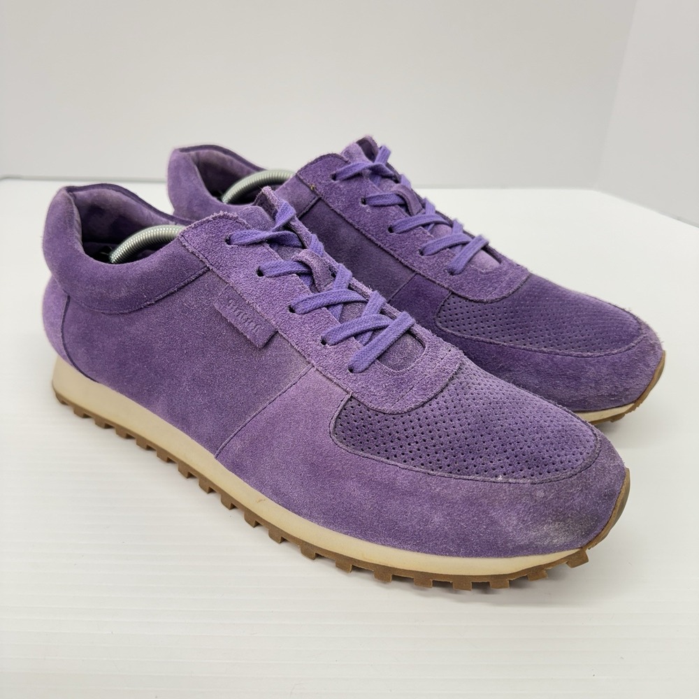 British Walker Mens 12 Shoes Sneakers Genuine Suede Leather Surrey Purple